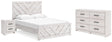 Cayboni 4-Piece Queen Panel Bed with Dresser and Nightstand (Queen Panel Headboard/Footboard, Queen Panel Rails, Dresser, Nightstand)