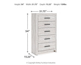 Cayboni 7-Piece Full Panel Bed with Mirrored Dresser, Chest and 2 Nightstands (Full Panel Headboard/Footboard, Full Panel Rails, Dresser, Bedroom Mirror, Chest of Drawers, Nightstand, Nightstand)