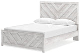 Cayboni 4-Piece Queen Panel Bed with 2 Nightstands (Queen Panel Headboard/Footboard, Queen Panel Rails, Nightstand, Nightstand)