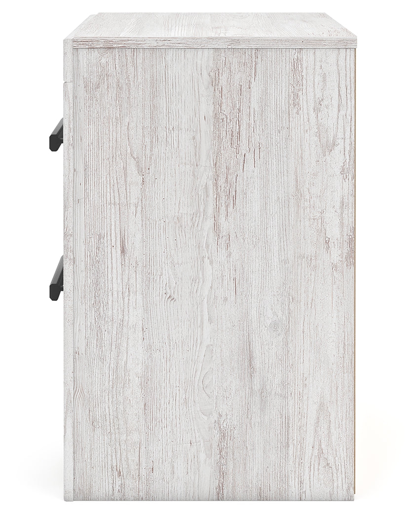 Cayboni 6-Piece Full Panel Bed with Mirrored Dresser, Chest and Nightstand (Full Panel Headboard/Footboard, Full Panel Rails, Dresser, Bedroom Mirror, Chest of Drawers, Nightstand)