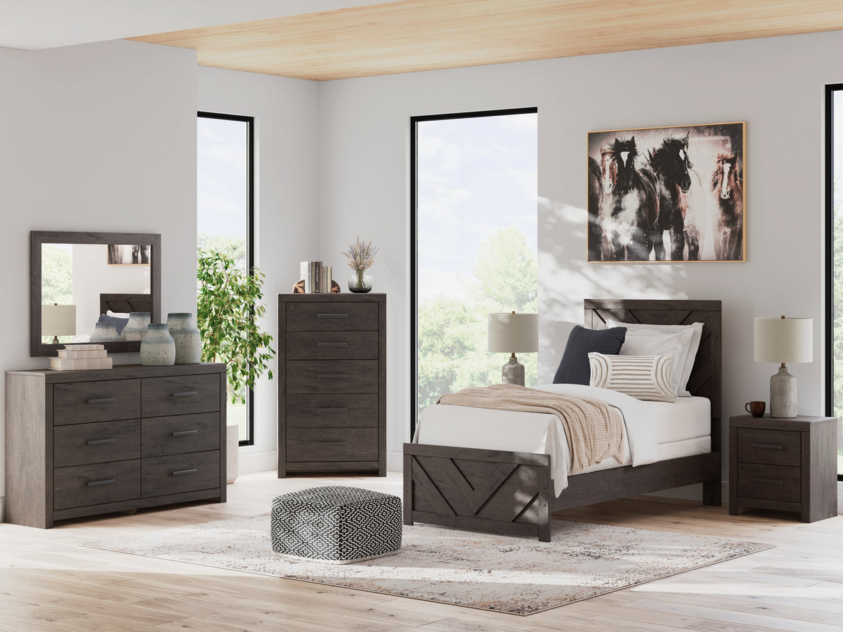 Prendonea Twin Panel Bed