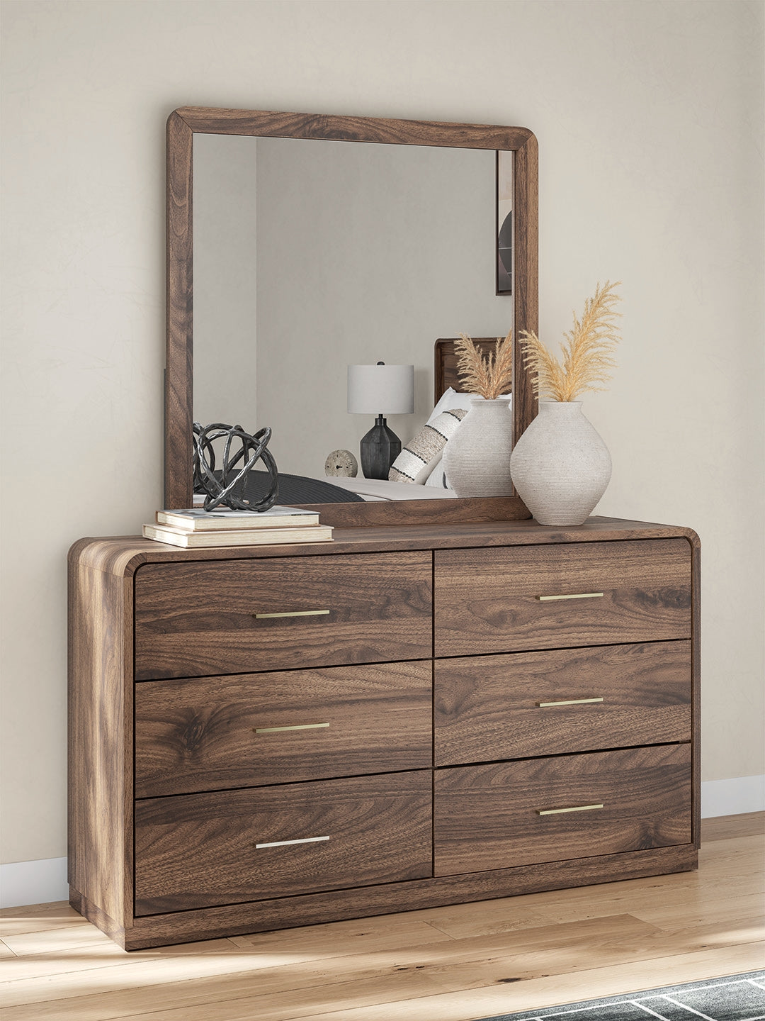 Fortlorn Queen Panel Bed, Dresser, Mirror and Nightstand