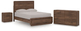 Fortlorn Queen Panel Bed, Dresser and Nightstand (Bed Size: Queen)