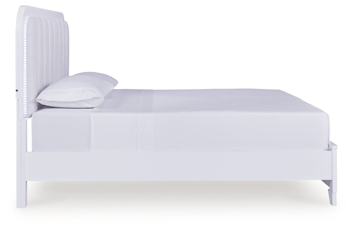 Jarlee Queen Upholstered Panel Bed (Bed Size: California King)