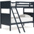 Nextonfort Twin over Twin Bunk Bed (Color: Blue)