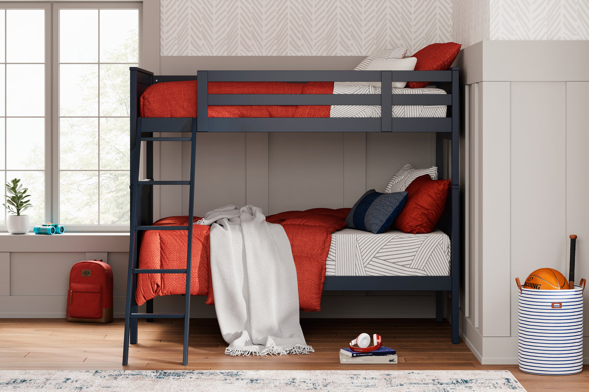 Nextonfort Twin over Twin Bunk Bed with Mattresses (Bed Size: Twin Over Twin)