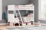 Nextonfort Twin over Twin Bunk Bed (Variation Color: White)