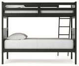 Nextonfort Twin over Twin Bunk Bed (Variation Color: Black)