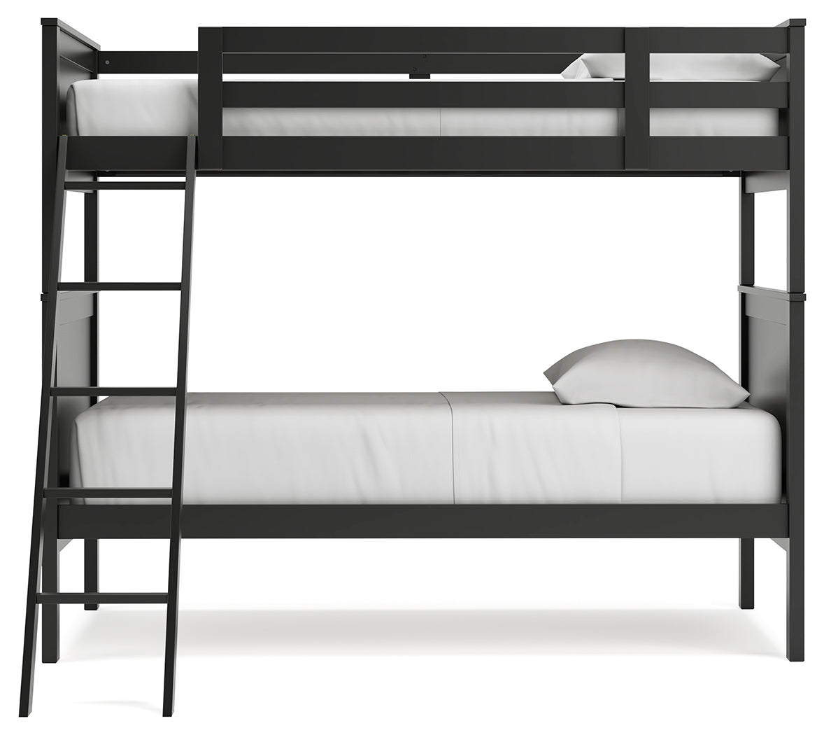 Nextonfort Twin over Twin Bunk Bed (Variation Color: Black)