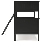 Nextonfort Twin over Twin Bunk Bed (Variation Color: Black)