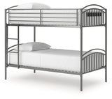 Lanceburg Twin over Twin Bunk Bed with Ladder