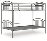 Lanceburg Twin over Twin Bunk Bed with Ladder