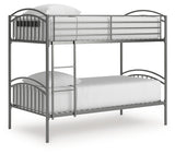 Lanceburg Twin over Twin Bunk Bed and 2 Mattresses