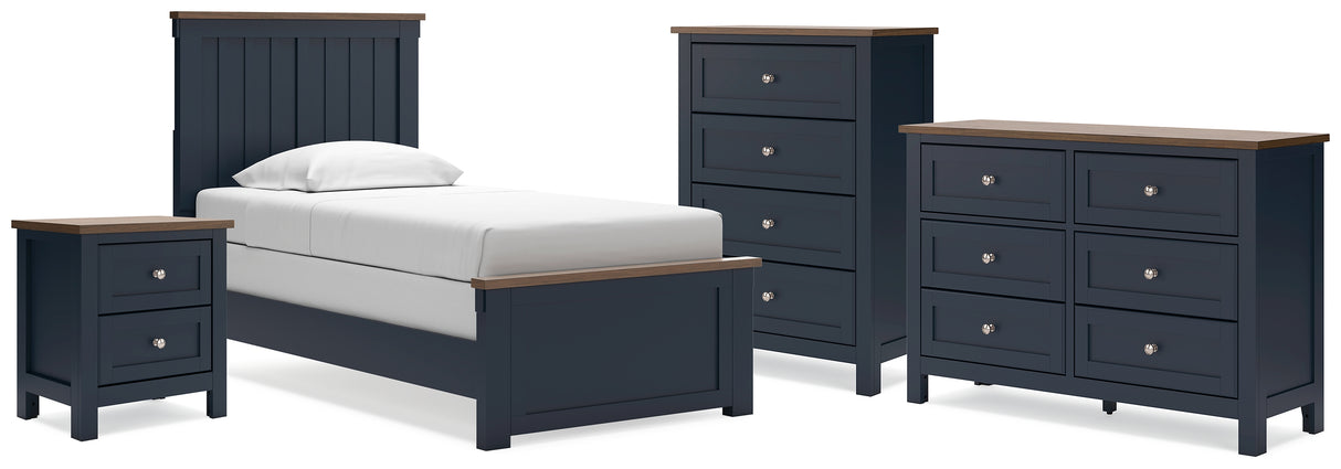 Landocken Twin Panel Bed, Dresser, Chest and Nightstand