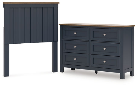 Landocken 2-Piece Twin Panel Headboard with Dresser (Twin Panel Headboard, Dresser)