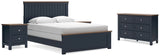 Landocken 6-Piece Queen Panel Bed with Dresser and 2 Nightstands (Queen Panel Footboard with Slats, Queen Panel Headboard, Queen Panel Rails, Dresser, Nightstand, Nightstand)