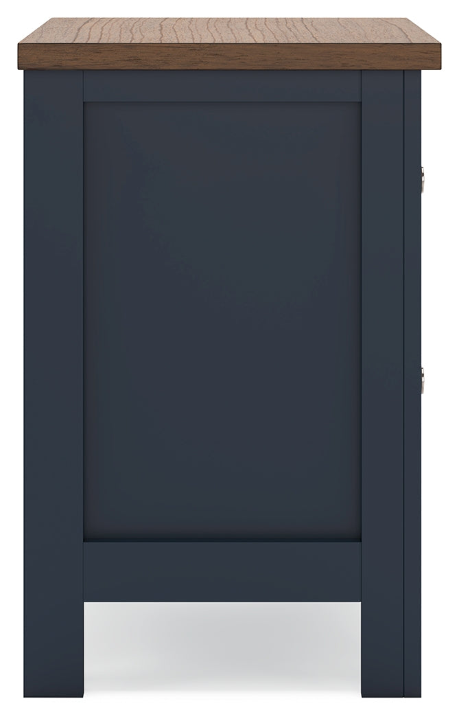 Landocken 2-Piece Twin Panel Headboard with Nightstand (Twin Panel Headboard, Nightstand)