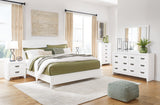Binterglen Queen Panel Bed, Dresser, Mirror and Nightstand (Bed Size: Queen)