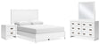 Binterglen Queen Panel Bed, Dresser, Mirror and Nightstand (Bed Size: Queen)