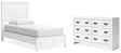 Binterglen 3-Piece Twin Panel Bed with Dresser (Twin Panel Headboard/Footboard and Slats, Twin/Full Bed Rails, Dresser)