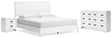 Binterglen 4-Piece King Panel Bed with Dresser and Nightstand (King/California King Panel Headboard/Footboard and Slats, Queen/King Panel Rails, Dresser, Nightstand)