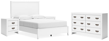 Binterglen 5-Piece Full Panel Bed with Dresser and 2 Nightstands (Twin/Full Bed Rails, Full Panel Headboard/Footboard and Slats, Dresser, Nightstand, Nightstand)