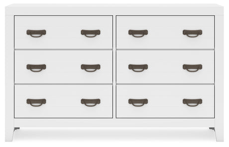 Binterglen 4-Piece Full Panel Bed with Dresser and Nightstand (Twin/Full Bed Rails, Full Panel Headboard/Footboard and Slats, Dresser, Nightstand)