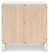 Binterglen 6-Piece California King Panel Bed with Mirrored Dresser, Chest and Nightstand (King/California King Panel Headboard/Footboard and Slats, California King Panel Rails, Dresser, Bedroom Mirror, Chest of Drawers, Nightstand)