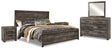 Wynnlow 6-Piece King Panel Bed with Mirrored Dresser and 2 Nightstands (King Panel Headboard/Footboard, King Panel Rails, Dresser, Bedroom Mirror, Nightstand, Nightstand)