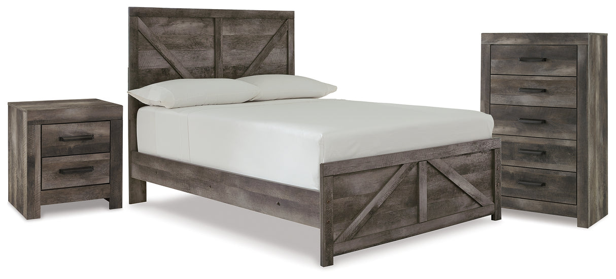 Wynnlow Full Panel Bed, Chest and Nightstand