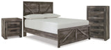 Wynnlow Full Panel Bed, Chest and Nightstand
