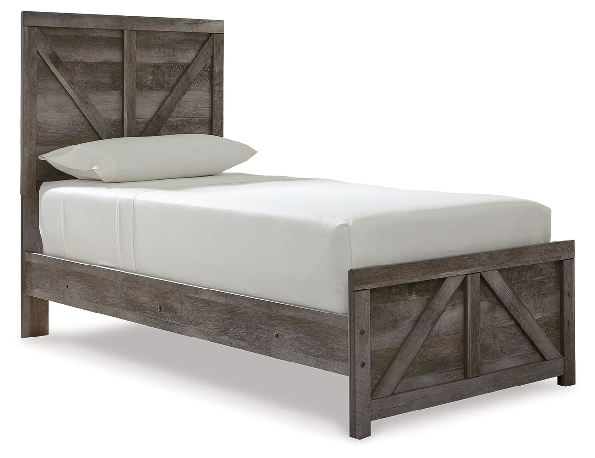 Wynnlow Twin Crossbuck Panel Bed (Variation Bed Size: Twin)