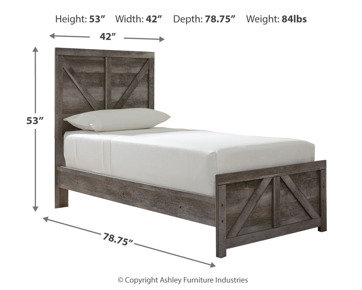 Wynnlow Queen Crossbuck Panel Bed (Bed Size: Twin)