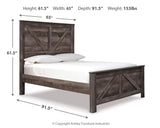 Wynnlow Queen Crossbuck Panel Bed (Bed Size: Queen)