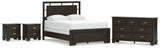 Covetown 5-Piece Queen Panel Bed with Dresser and 2 Nightstands (Queen Panel Headboard/Footboard and Slats, Queen/King Panel Rails, Dresser, Nightstand, Nightstand)