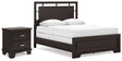 Covetown Queen Panel Bed and Nightstand