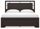 Covetown 4-Piece King Panel Bed with Mirrored Dresser (King/California King Panel Headboard/Footboard and Slats, Queen/King Panel Rails, Dresser, Bedroom Mirror)