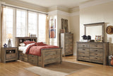 Trinell Twin Bookcase Bed with 2 Storage Drawers (Bed Size: Twin)