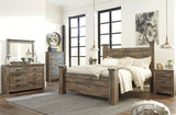 Trinell Queen Poster Bed (Bed Size: King)