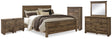 Trinell King Panel Bed. Dresser, Mirror, Chest and 2 Nightstands