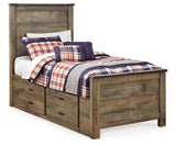 Trinell Twin Panel Bed with 2 Storage Drawers (Bed Size: Twin)