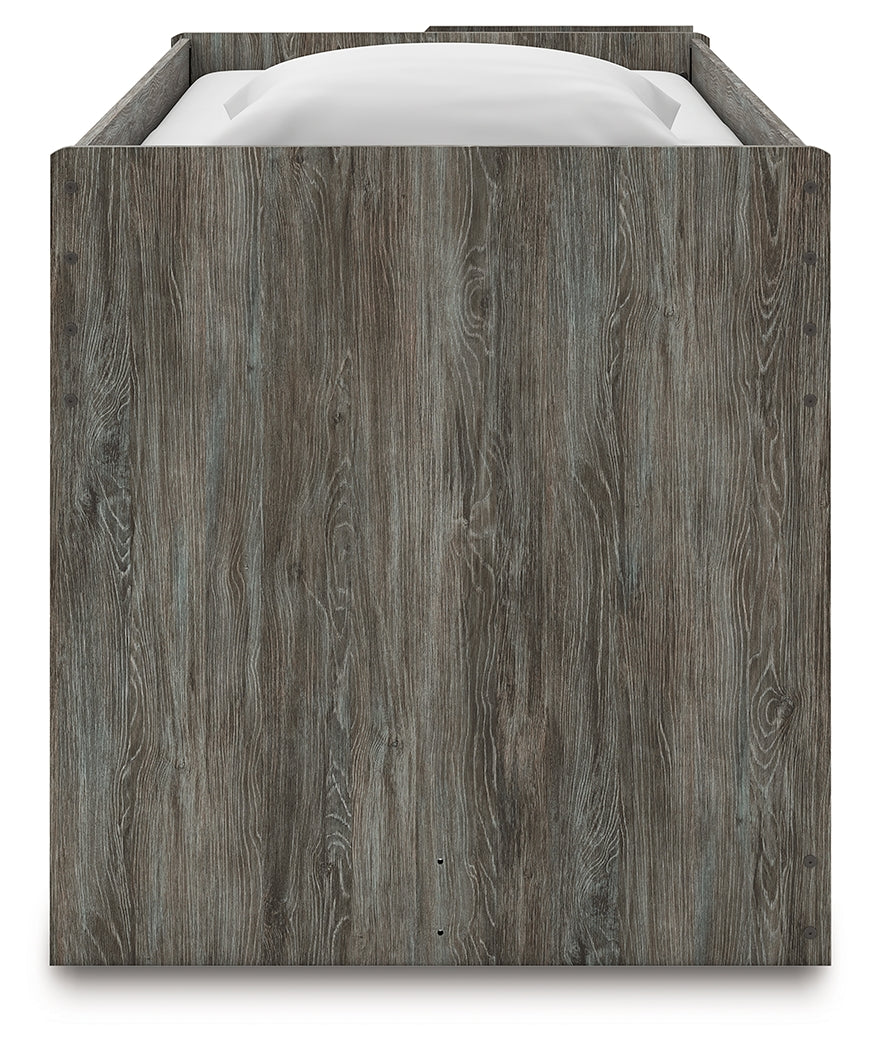 Frandern Twin Loft  Bed with Bookcase Storage (Bed Size: Twin)