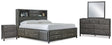 Caitbrook Queen Storage Bed, Dresser, Mirror and Nightstand (Bed Size: Queen)