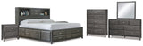 Caitbrook King Storage Bed, Dresser, Mirror, Chest and 2 Nightstands (Bed Size: King)