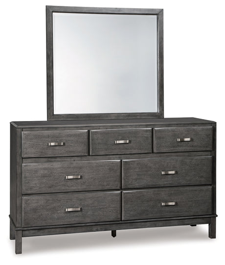 Caitbrook Queen Storage Bed, Dresser and Mirror (Bed Size: Queen)