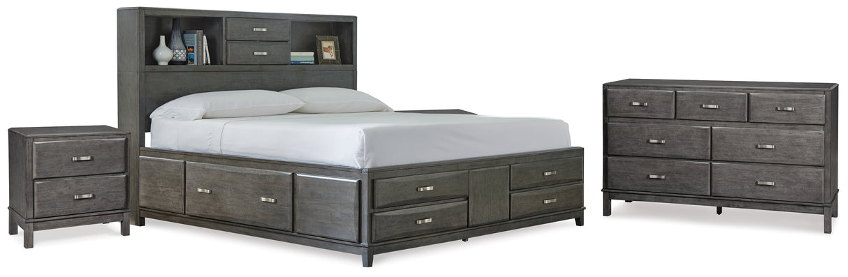 Caitbrook Queen Storage Bed, Dresser and 2 Nightstands (Bed Size: Queen)