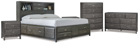 Caitbrook King Storage Bed, Dresser, Chest and 2 Nightstands (Bed Size: King)