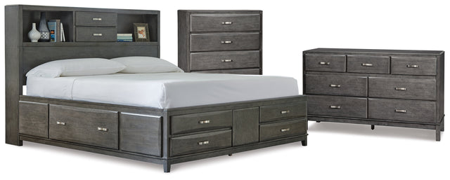 Caitbrook Queen Storage Bed, Dresser and Chest (Bed Size: Queen)