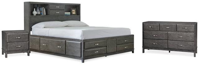 Caitbrook King Storage Bed, Dresser and Nightstand (Bed Size: King)