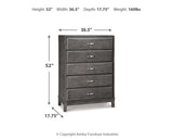 Caitbrook King Storage Bed, Dresser, Mirror, Chest and 2 Nightstands (Bed Size: King)